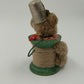 2 Hallmark Keepsake 2003 Christmas Ornaments THREADBEAR & Rainbow Snowman Vtg