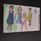 Butterick 3044 Vtg Sewing Pattern 2001 Uncut Girl's Jumper and Jumpsuit Size 2-5