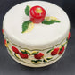 Franciscan Apple Covered Pedestal Cake Plate Large Earthenware Stand with Dome