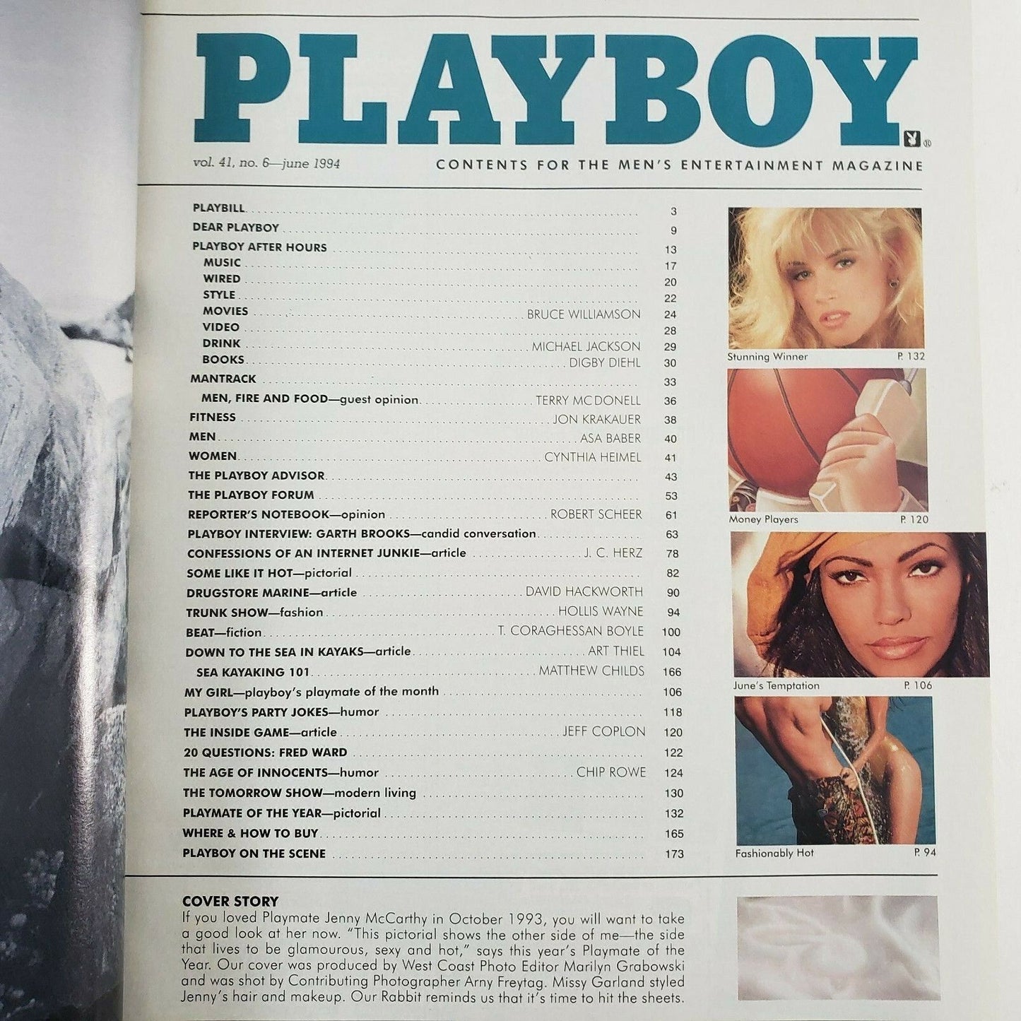 Playboy Magazine Vintage June 1994 Interviews The King of Pop Music Garth Brooks