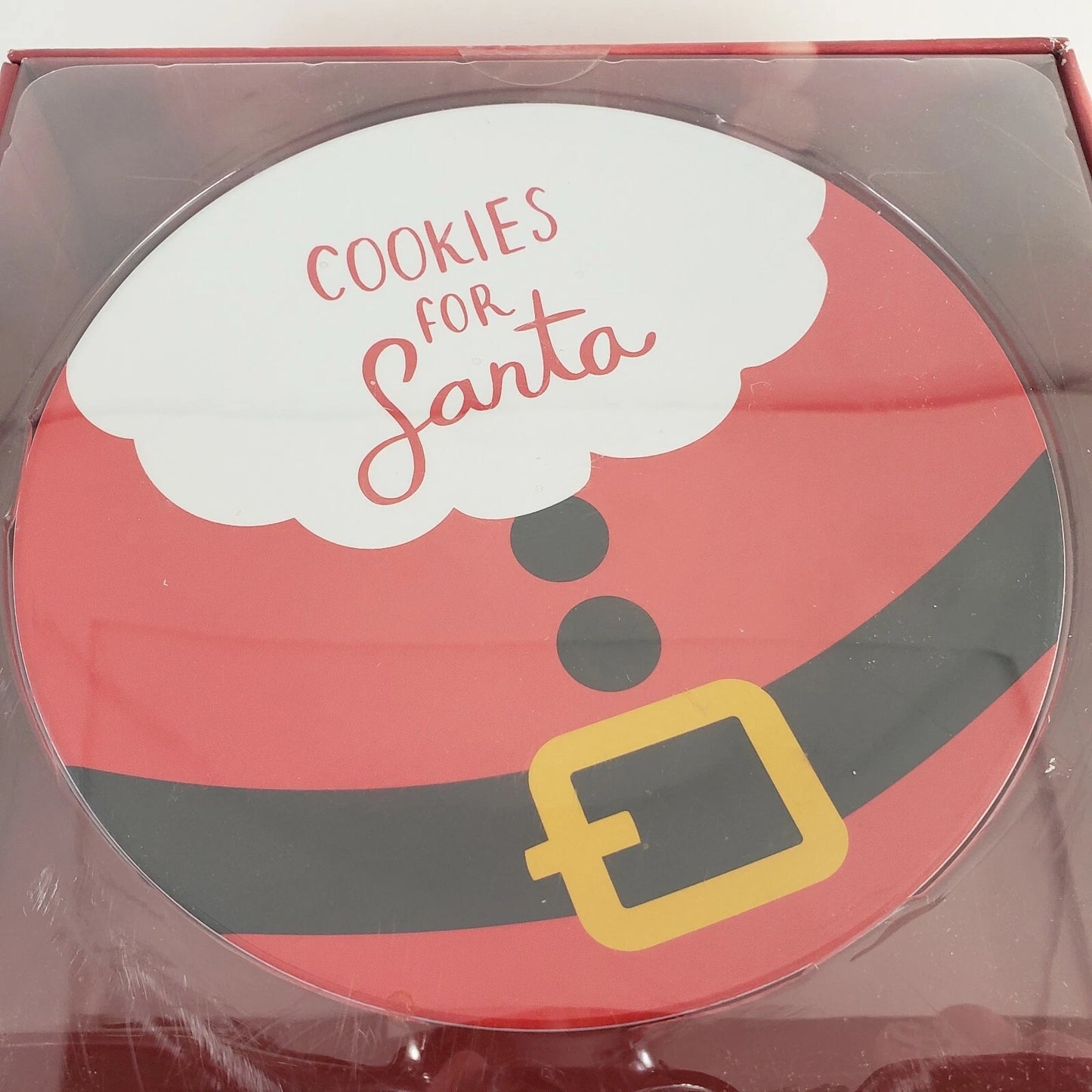 St. Nicholas Square Christmas Traditions Cookies for Santa Set Plate & Bottle