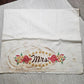 8 Pillow Case Linen Salvage AS IS for crafts Vintage Embroidery Mr Mrs Cat Girl