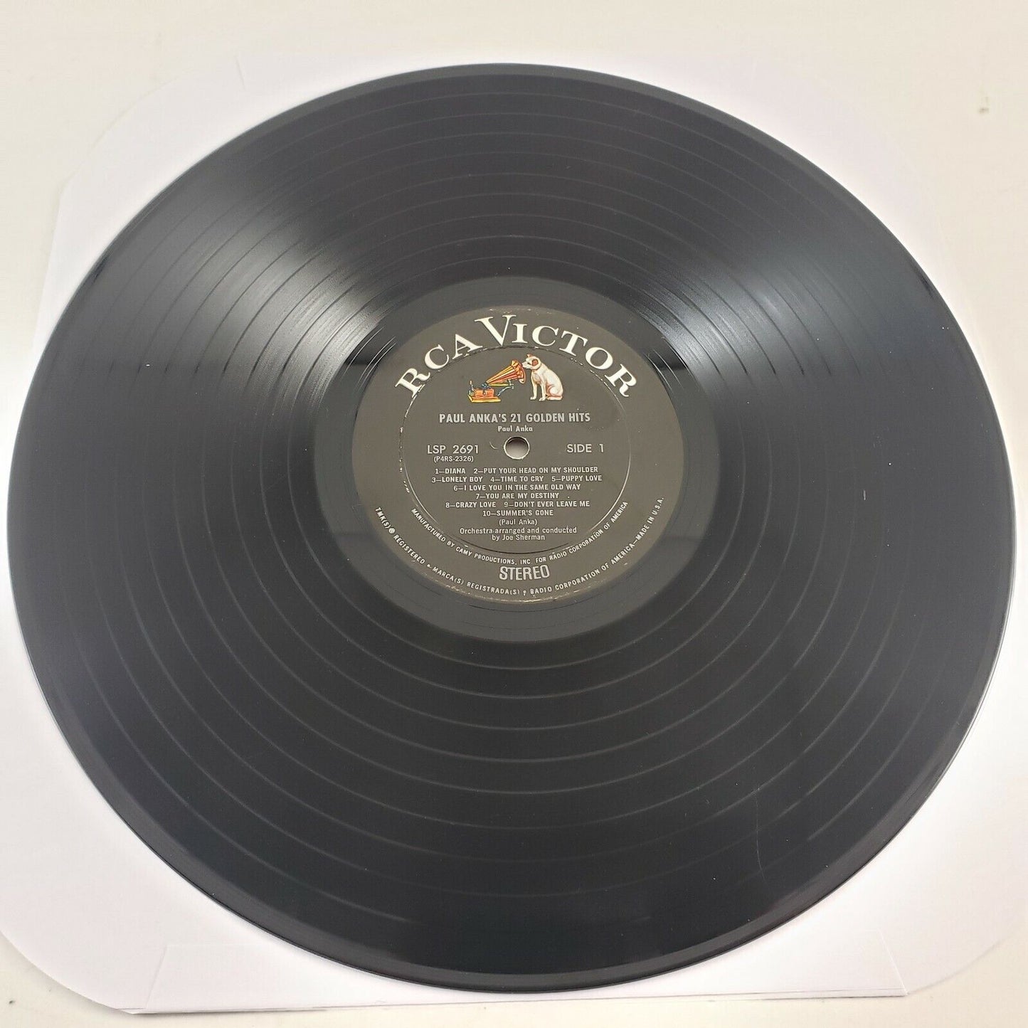 Paul Anka's 21 Golden Hits LP I'M STILL WAITING HERE FOR YOU 1963 RCA LSP-2691