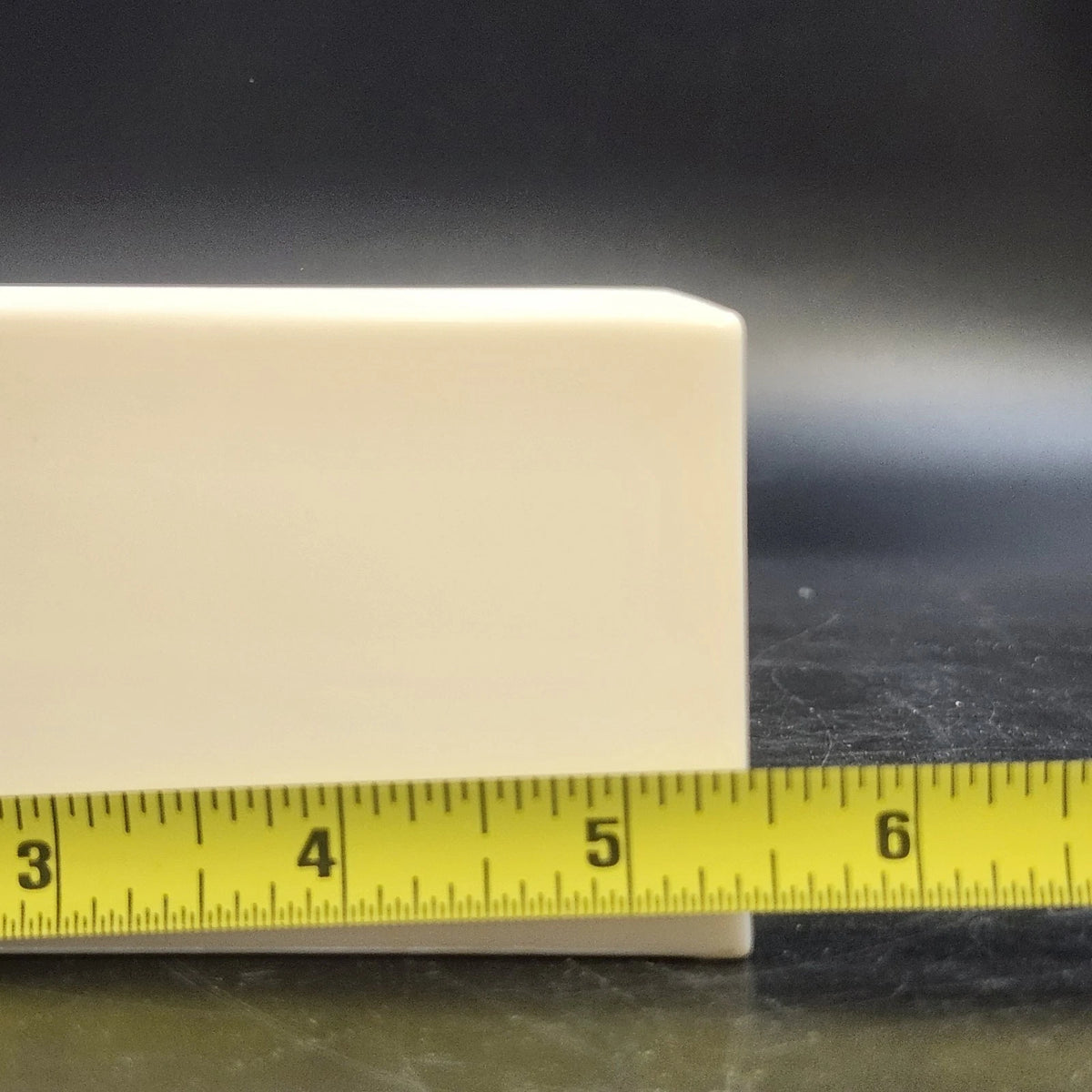 Rubbermaid Plastic Tissue Box Cover 2939 White Atomic Starburst 10.5" MCM Vtg
