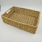 Seagrass Handwoven Storage Basket w/ Handles 18" Rectangular Metal Frame Medium