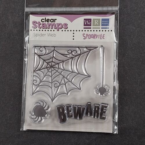 6 Pks Halloween Clear Cling Stamps Unmounted And Unopened NOS Packaging