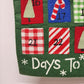 Christmas December Advent Calendar Crescent Enterprise Felt Fabric 15" Vintage
