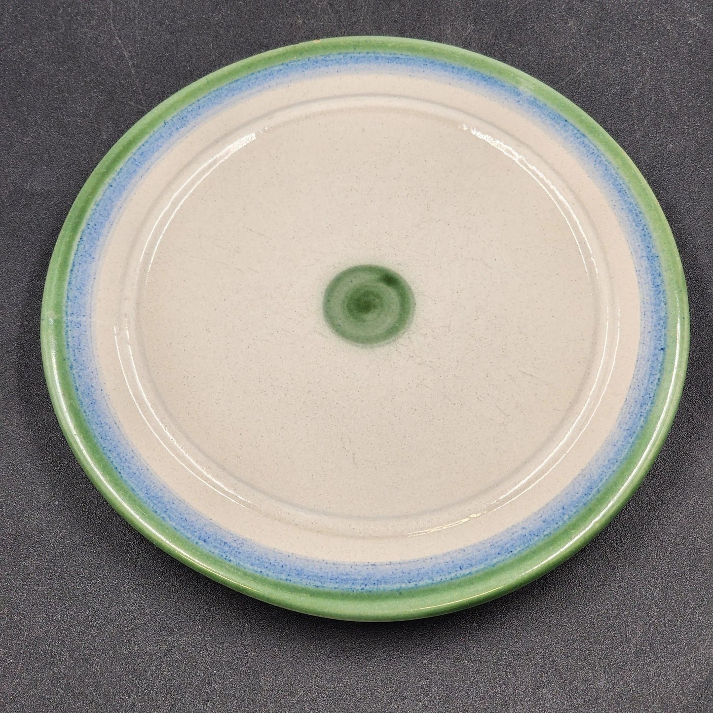 Hadley Dome Covered Butter Dish Blueberry Bouquet Hand-Painted Stoneware Pottery