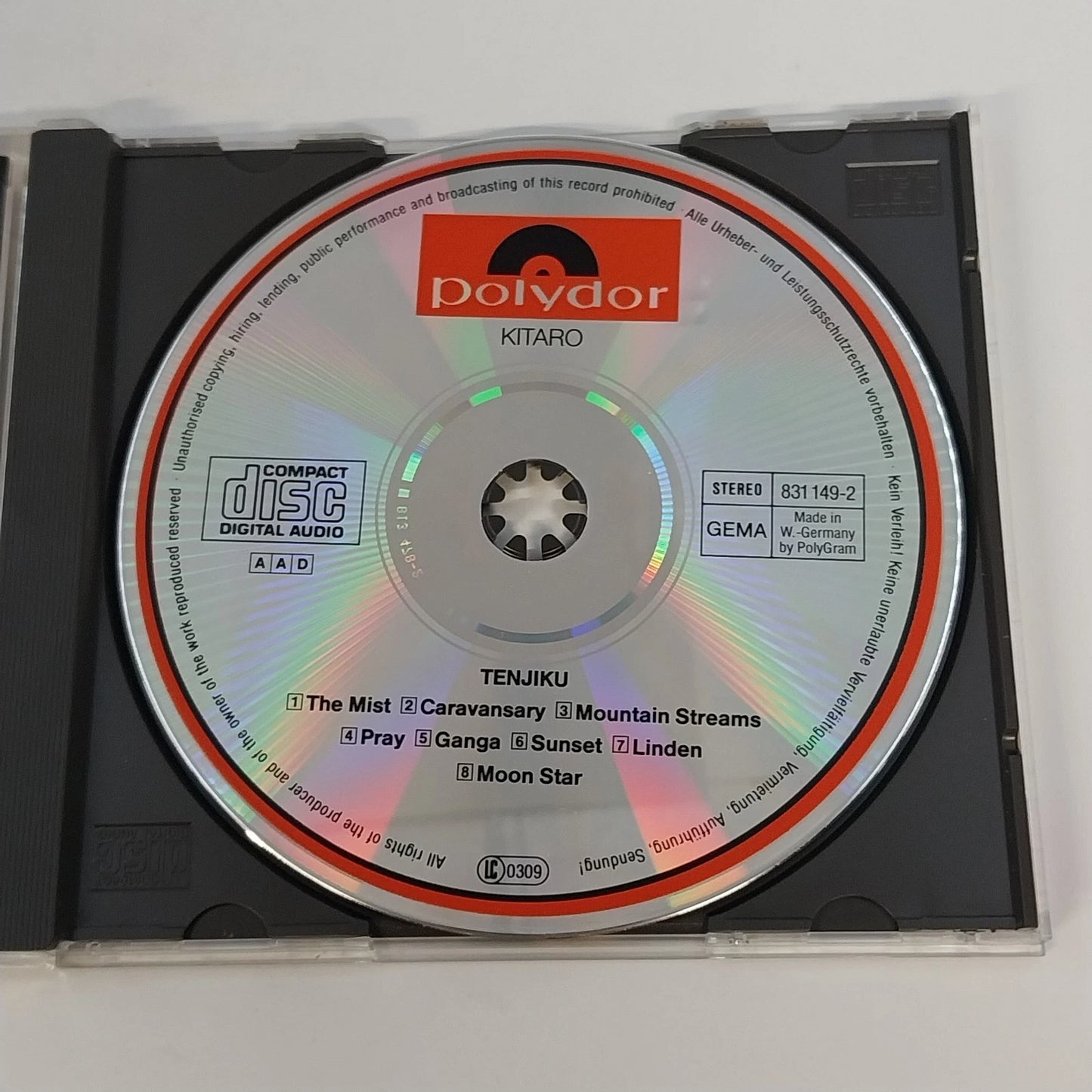 Kitaro Tenjiku Silk Road IV CD Polydor 831 149-2 YH New Age Electronic 8 Tracks