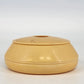 Vintage Bakelite Hair Receiver Yellow Vanity Box 5in Round Lid
