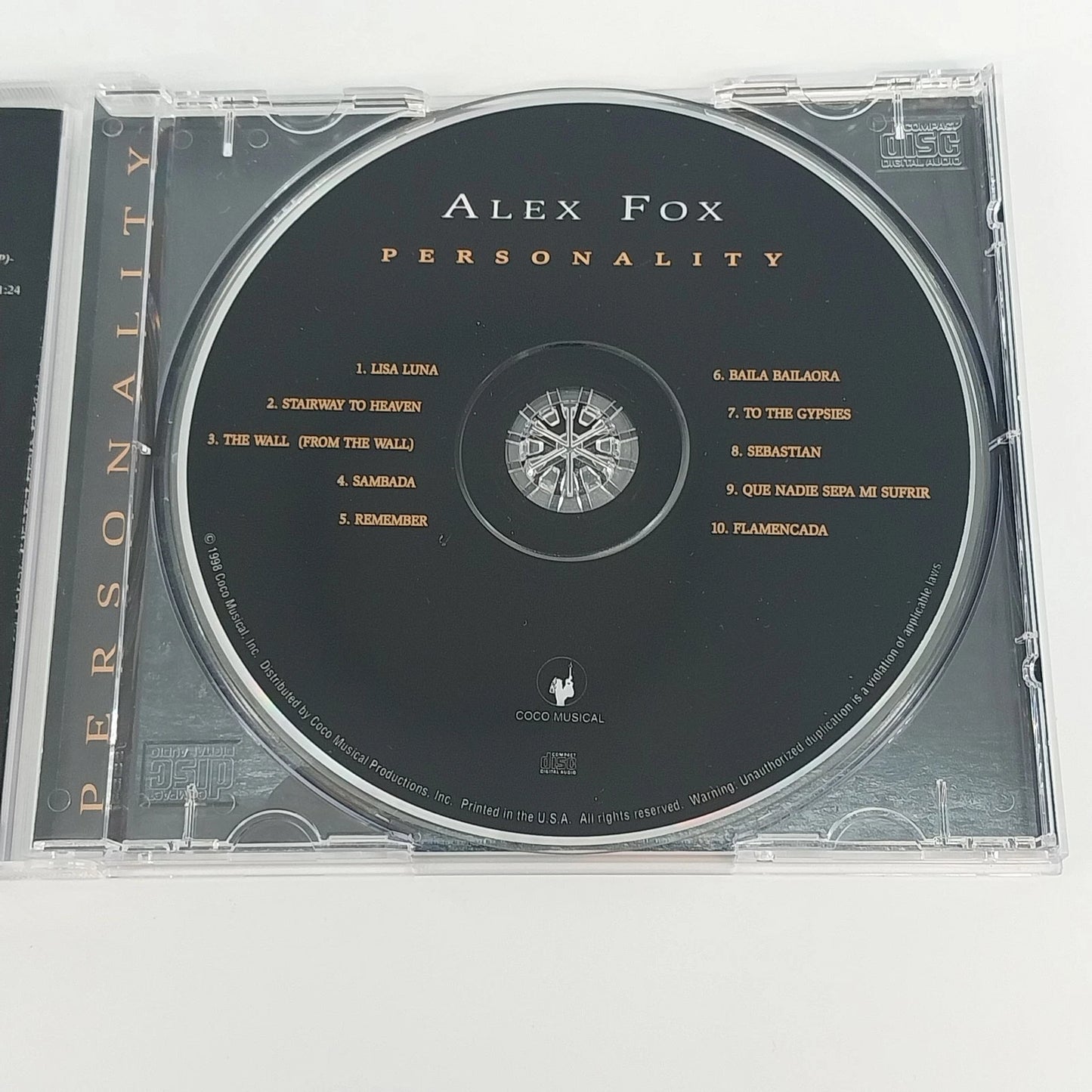Alex Fox Personality CD 1998 Coco Records Contemporary Instrumental Latin Guitar