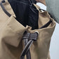 Sierra Club Canvas Rucksack Backpack Tan Cotton Daypack 3 Pocket Hiking Bag Vtg