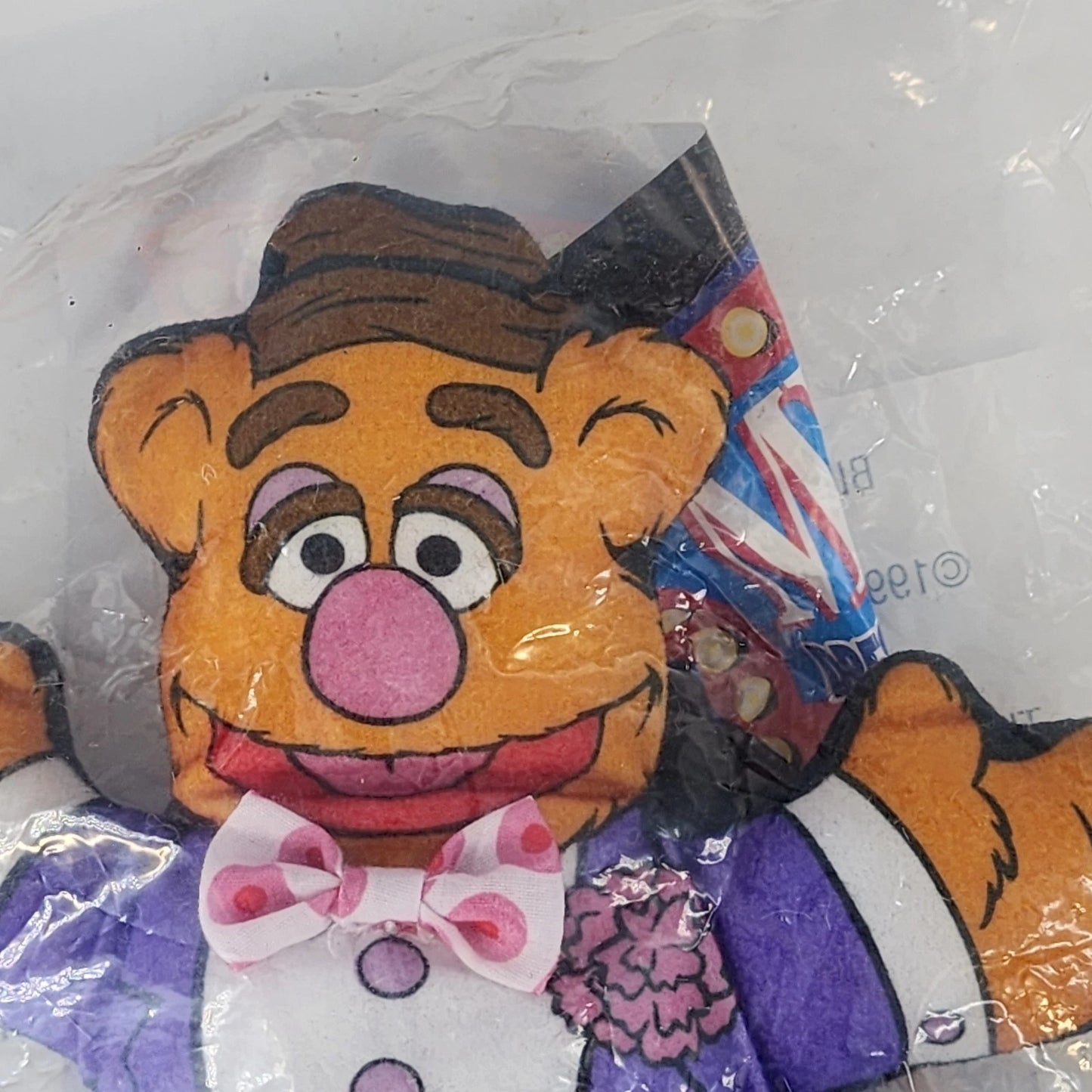 Muppets Plush Set 4pc Kermit Miss Piggy Fozzie Blockbuster Promo NOS Vintage