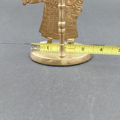 Jainson Brass Santa Taper Candlestick Holder 5.5" Old World Christmas Vintage