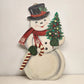 Hobby Lobby 30 Inch Wooden Snowman Christmas Decor Easel Back
