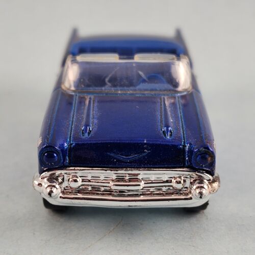 1997 Matchbox 1957 Chevrolet Bel Air Convertible Blue 1 66 Scale