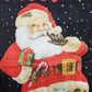 Merry Christmas Santa House Flag Vicky Howard Bag of Toys 40"x28" Large EUC