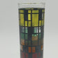 Hippie Candelrama Nu-Trend Candle Holder Stained Glass Prairie Style Vtg 1970's
