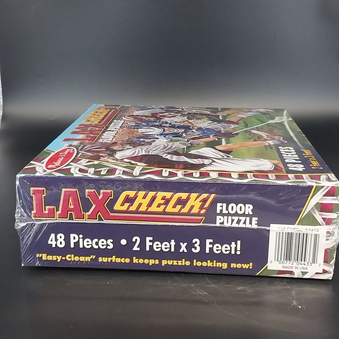 Melissa & Doug Lax Check Lacrosse Floor Puzzle 48 Pieces 2 Ft x 3 Ft Sealed NOS