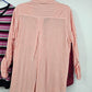 5 Ladies Sweaters & Tops Size XL Blue Pink Red Long Sleeve Button Up Casual Lot