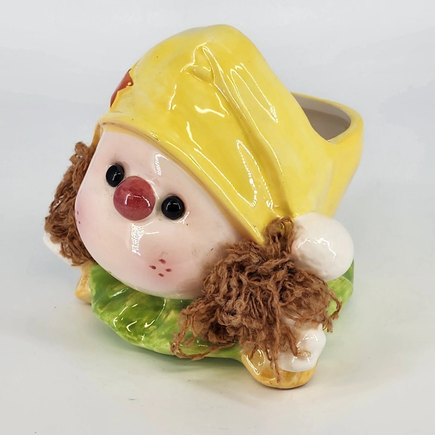 Vintage Ardco Dallas Girl Head Vase Planter Japan Spaghetti Hair