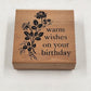 5 Rubber Stamps Warm Wishes Holidays Theme Various Brands Natural Wood