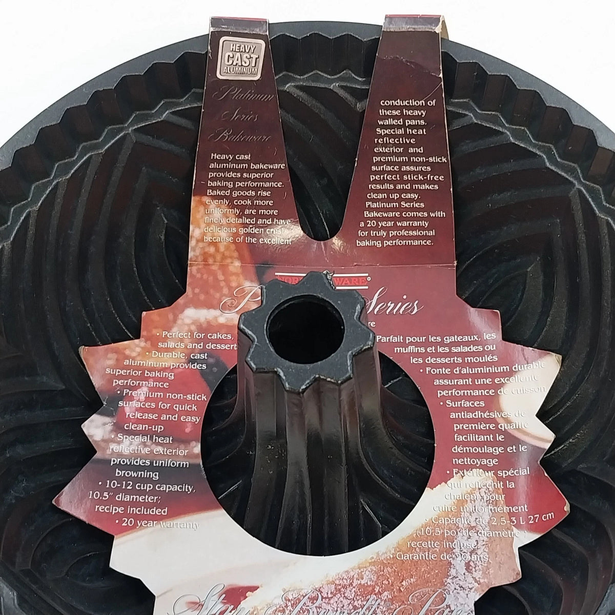 Nordic Ware Star Bundt Pan 53137 Platinum Series Cast Aluminum 10-12 Cup USA Vtg