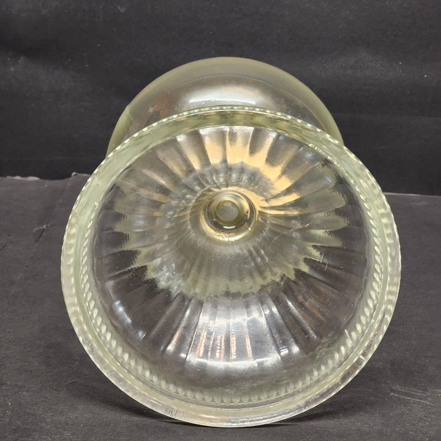 Hurricane Kerosene Oil Lamp Plume Atwood Eagle Clear Glass Chimney 19.75"h Vtg