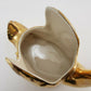 24k Swan Planter Gold Gilt Vintage Goose Trinket Dish Vintage Plant Holder