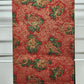 Red Table Runner Scrolled Ends White Tassels 70” x 12” Gold Motif Christmas Drum
