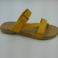 Crocs Tulum Women’s Yellow Strappy Buckle Sandals Iconic Comfort Size W7