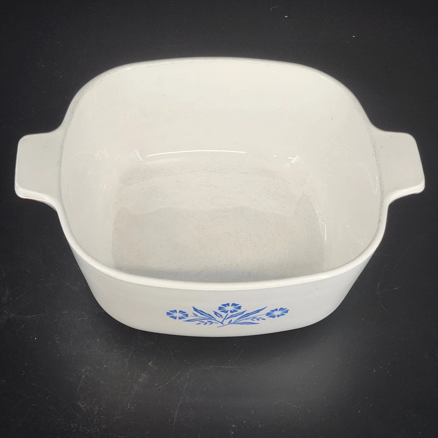 Corning Ware Blue Cornflower 1.5 Qt Casserole Dish P-1 1/2-B w Clear Glass Lid