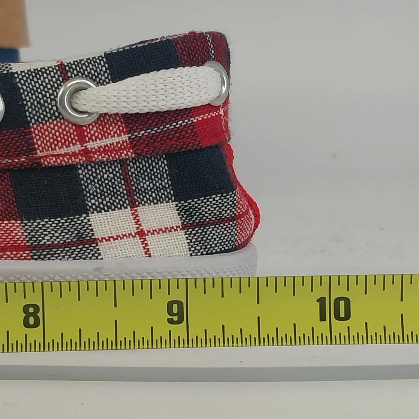 Keds Boat Shoes Plaid Canvas Red White Blue Women's 7.5 Sneakers Kohl's WF31127