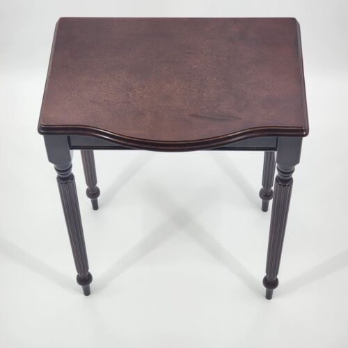 2 Traditional Mahogany Nesting Tables From Bombay Company 18.5" x 13" x 19" Tall