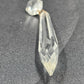 4 Icicle Spear Crystal Glass Vintage Prisms 2.9" w Octagon Accent Wire Connector