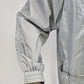 Haband Outwear Windbreaker Women's Silver Gray Metallic Crinkle Jacket Medium