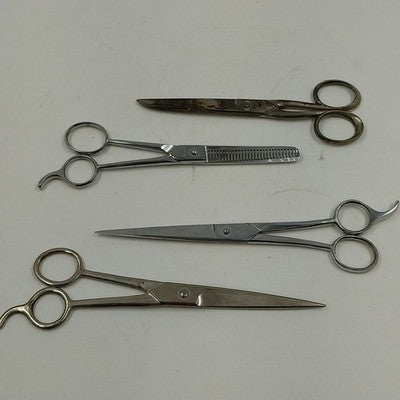 Lot Of 4 Hair Care Scissors Shears Collection 6"-7" Size Vintage Shears Thinner