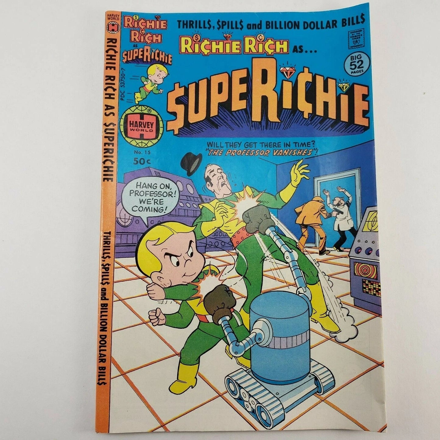 7 Richie Rich Comics VG+ 1978 Archie Series Gold & Silver SupeRichie Graphic