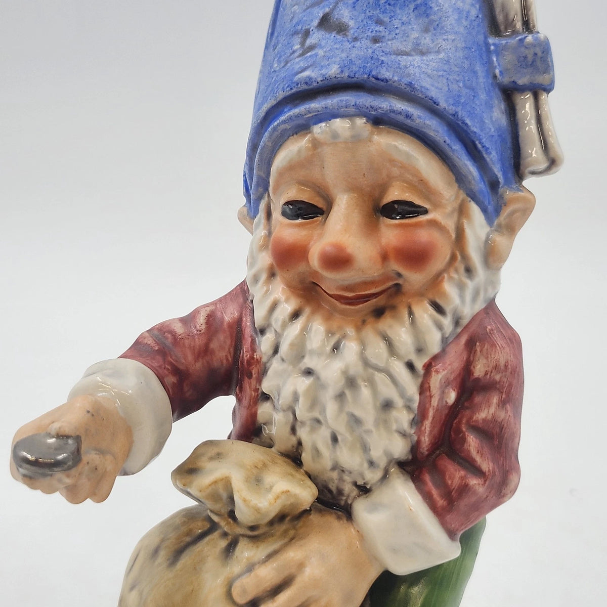 Goebel Co-Boy Utz The Banker Gnome Figurine 8" Well 513 Ceramic W Germany Vtg