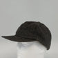 Wool Nylon Ear Flap Cap Charcoal Gray Winter Hat XL Heavy Soft Warm USA Vintage