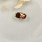 Wales Red & White Cased Glass Japanese 6" Biomorphic Bowl Vintage Mid-Century