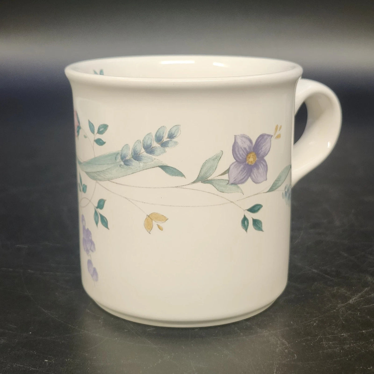 Pfaltzgraff April Floral Coffee Tea Mugs Cups Set of 4 Stoneware 3.25" USA