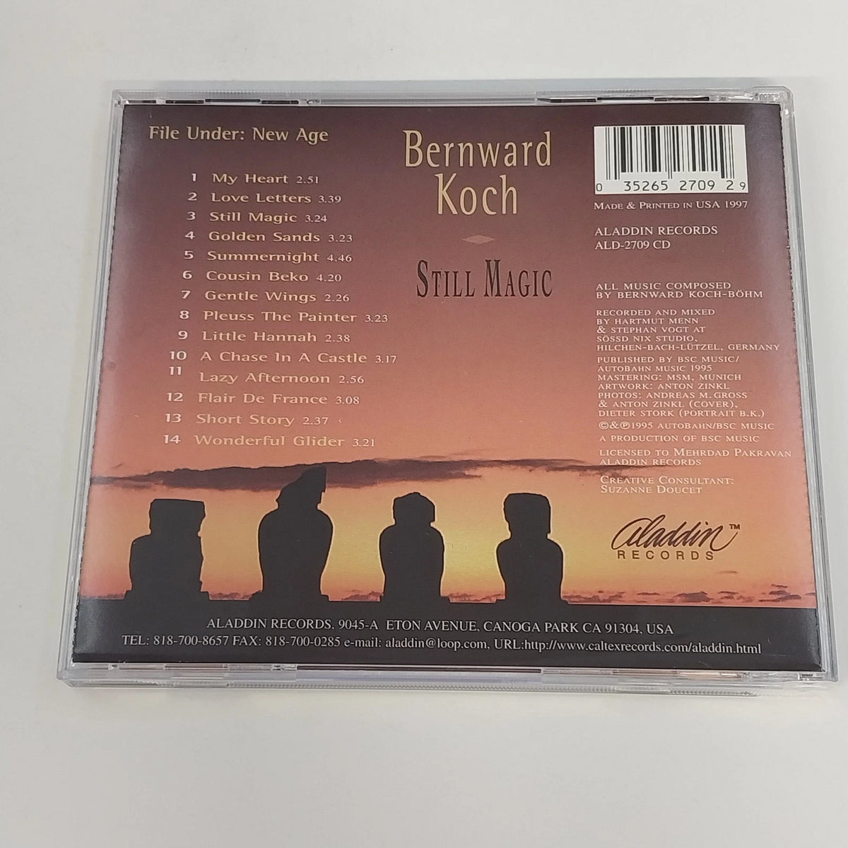 Bernward Koch Still Magic CD Aladdin Records ALD 2709 New Age Jazz Ambient 1995