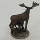 Heller Moose & Calf Pewter Statue Figurine 2" Wildlife Miniature 1983 Vintage