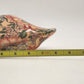 Duck Decoy Floral Decoupage Decorative Porcelain w Display Ribbon Felt Base 8.5"