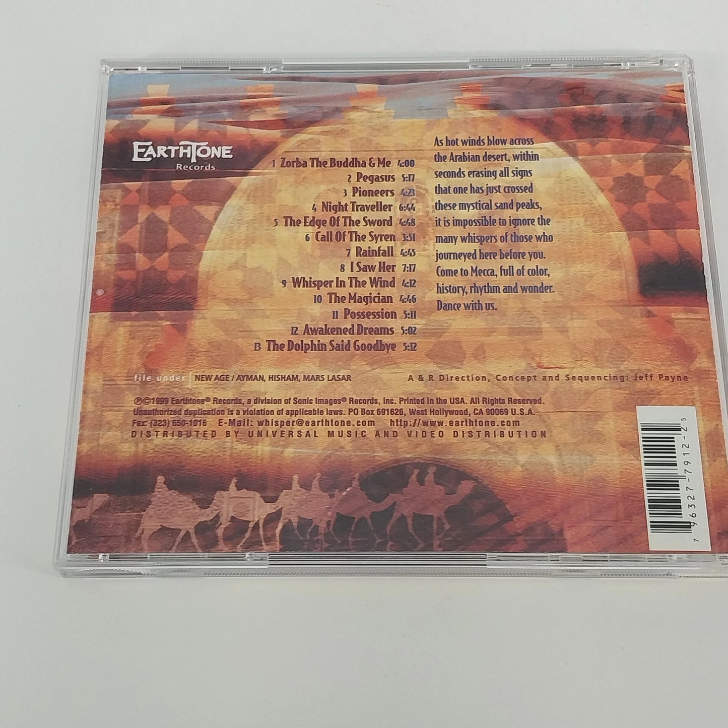 Ayman Hisham Mars Lasar A Whisper Across the Sand CD 1999 New Age Ambient
