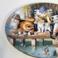 Franklin Mint Puss 'N Boot Bryan Moon Fine Porcelain Plate Limited Edition COA