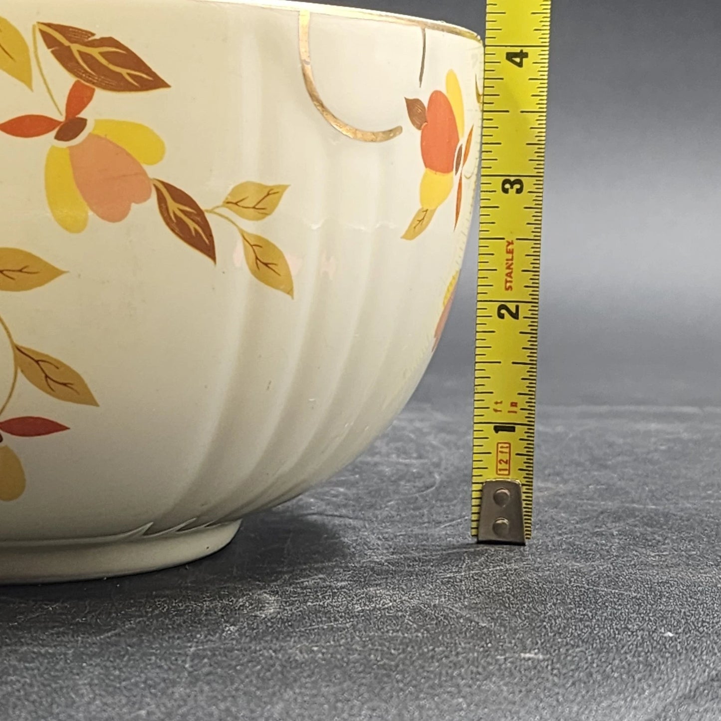 Autumn Leaf Radiance Mixing Bowl 2 Qt Hall's Superior Jewel Tea 7.5" MCM Vintage