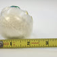 Snowman Blue Hat Red Scarf Hand Painted Blown Glass Christmas Ornament 5" Vtg