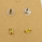 Set of 2 Pairs Earrings Butterfly White Pink & Ladybug Red Black Gold Tone